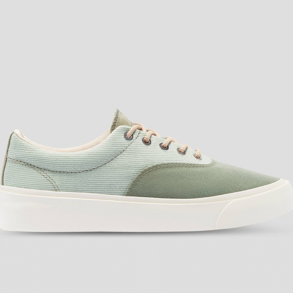NEW NWOT Converse Unisex Jungle Cloth Skidgrip Low Top. Green. Men 10 Women 11.5 - Picture 5 of 11